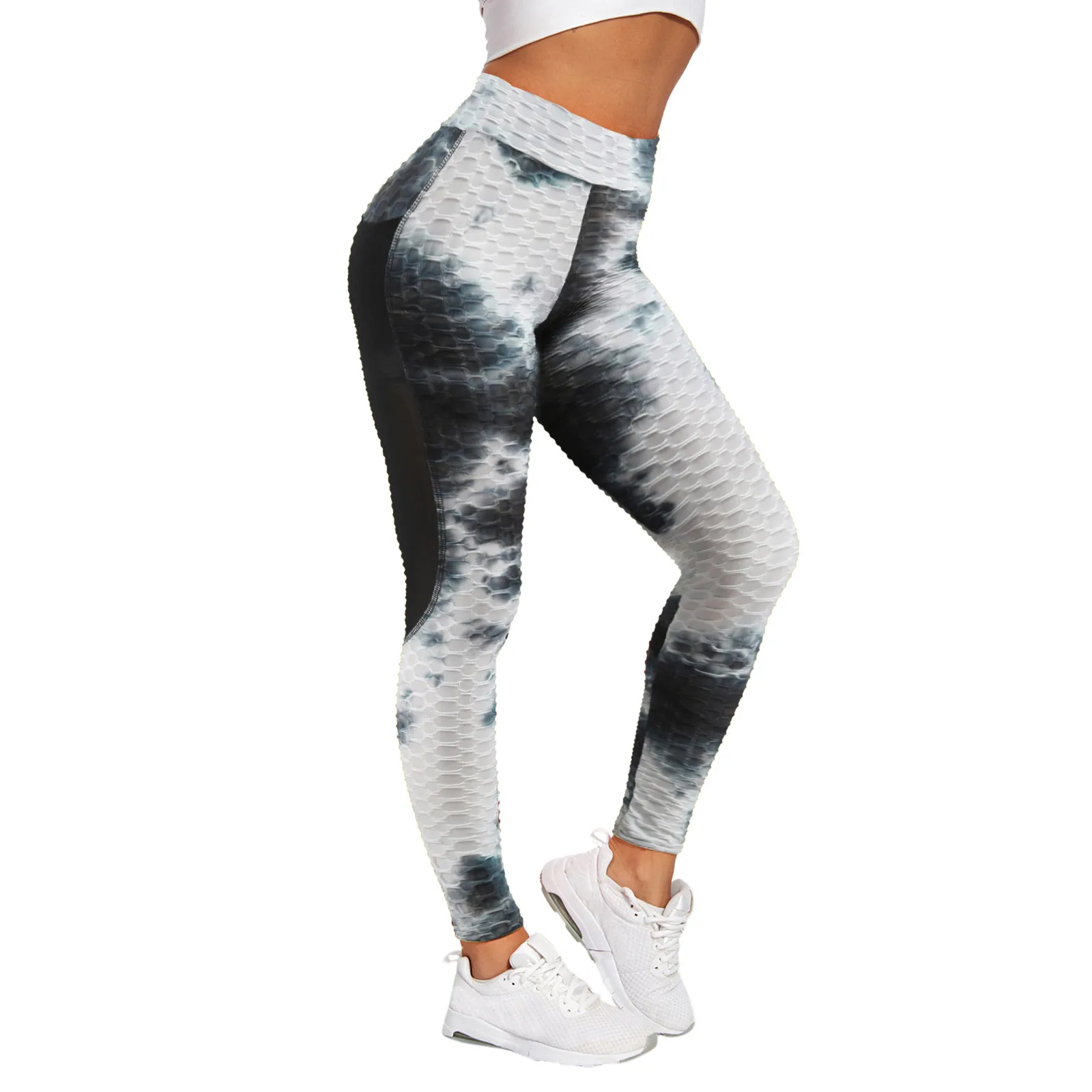 

Pants Tummy Pants Yoga Tights For Women Running Yoga Pants Workout Leggings High Tie-dye Yoga Waist With Pockets Yoga Pants
