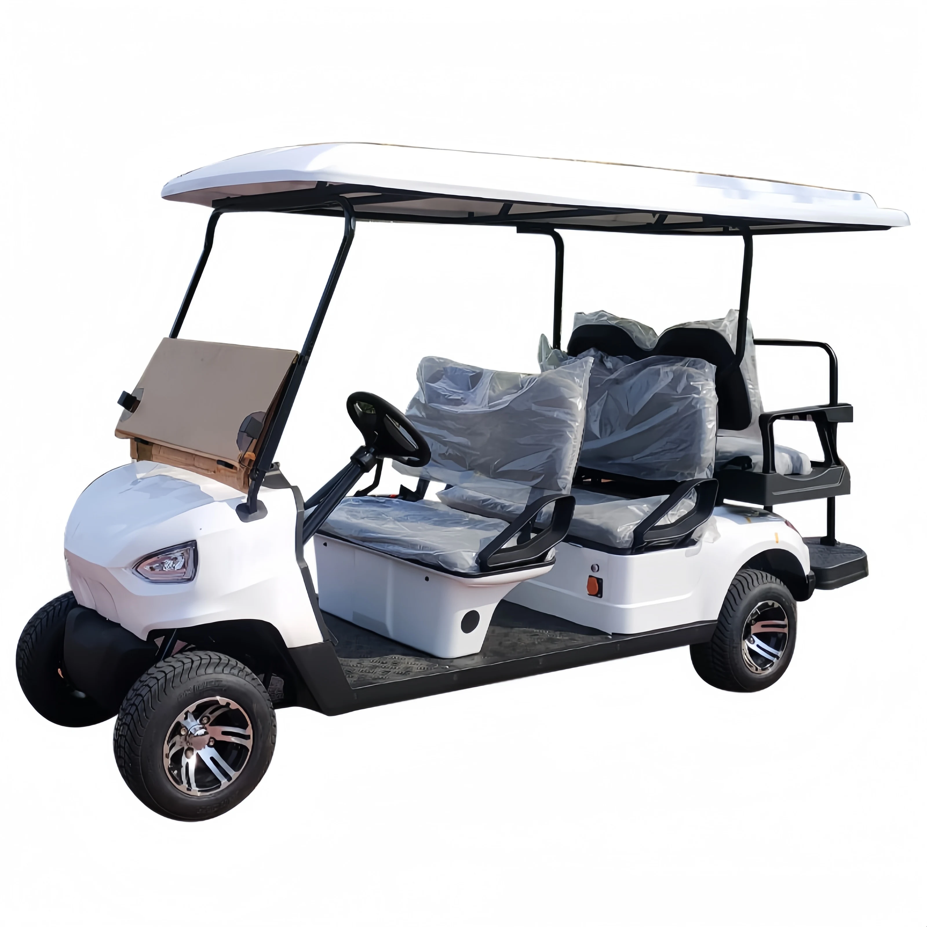 6 Seater Electric Golf Cart 4kw/ 5kw Solar Panels Golf Car