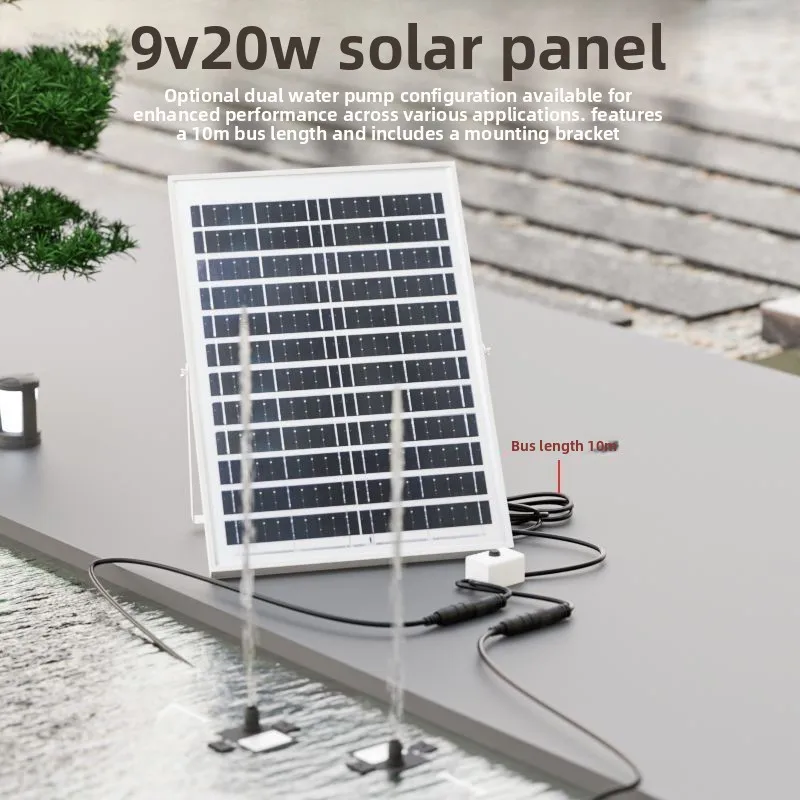 20W 태양열 분수 야외 어항 순환식 태양열 워터 펌프 연못 정원 분수 12V 수중 펌프