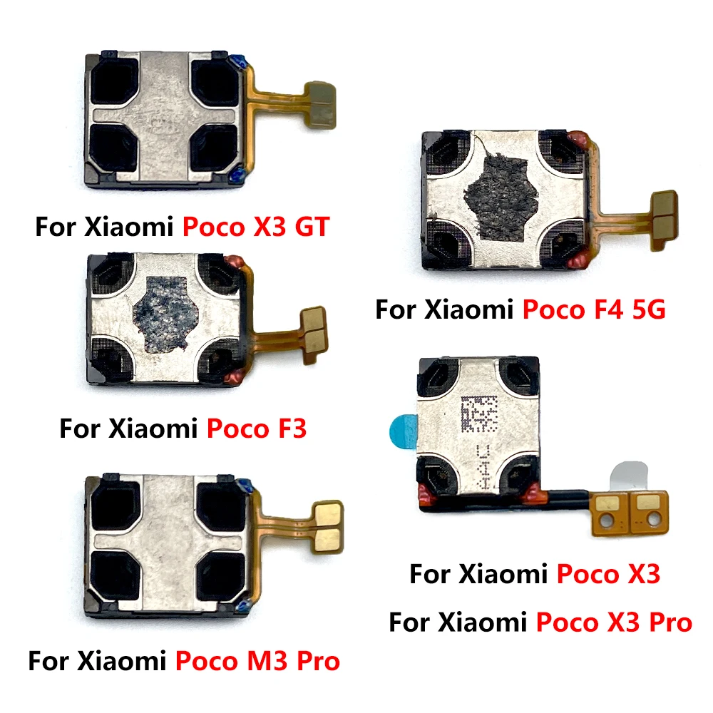 

5Pcs/lots , Original Earphone Earpiece Top Ear Speaker For Xiaomi Poco F2 Pro F3 F4 5G M3 Pro X4 Earpiece Speaker Receiver