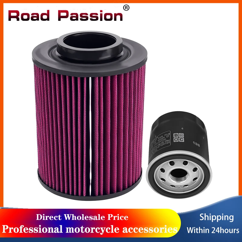 

Road Passion Motorcycle Air Filter & Oil Filter For Polaris Ranger 800 6X6 EFI Crew EPS XP ATV RZR 4 800 1240434 1240482 125499