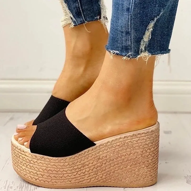Fashion New Summer Women's Sandals Peep-Toe Shoes Woman High-Heeled Platfroms Casual Wedges For Women High Heels Shoes