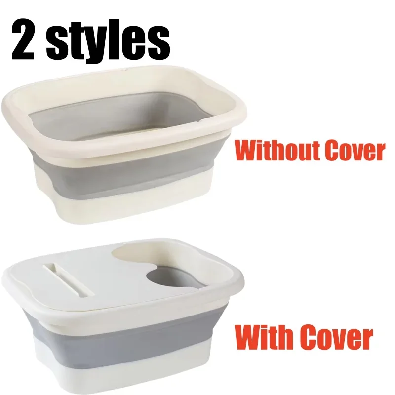 Foldable Foot Soaking Bucket Foot Massage Soaking Basin Household Sauna Bathtub Pedicure Bath Bathtub Health Accessories
