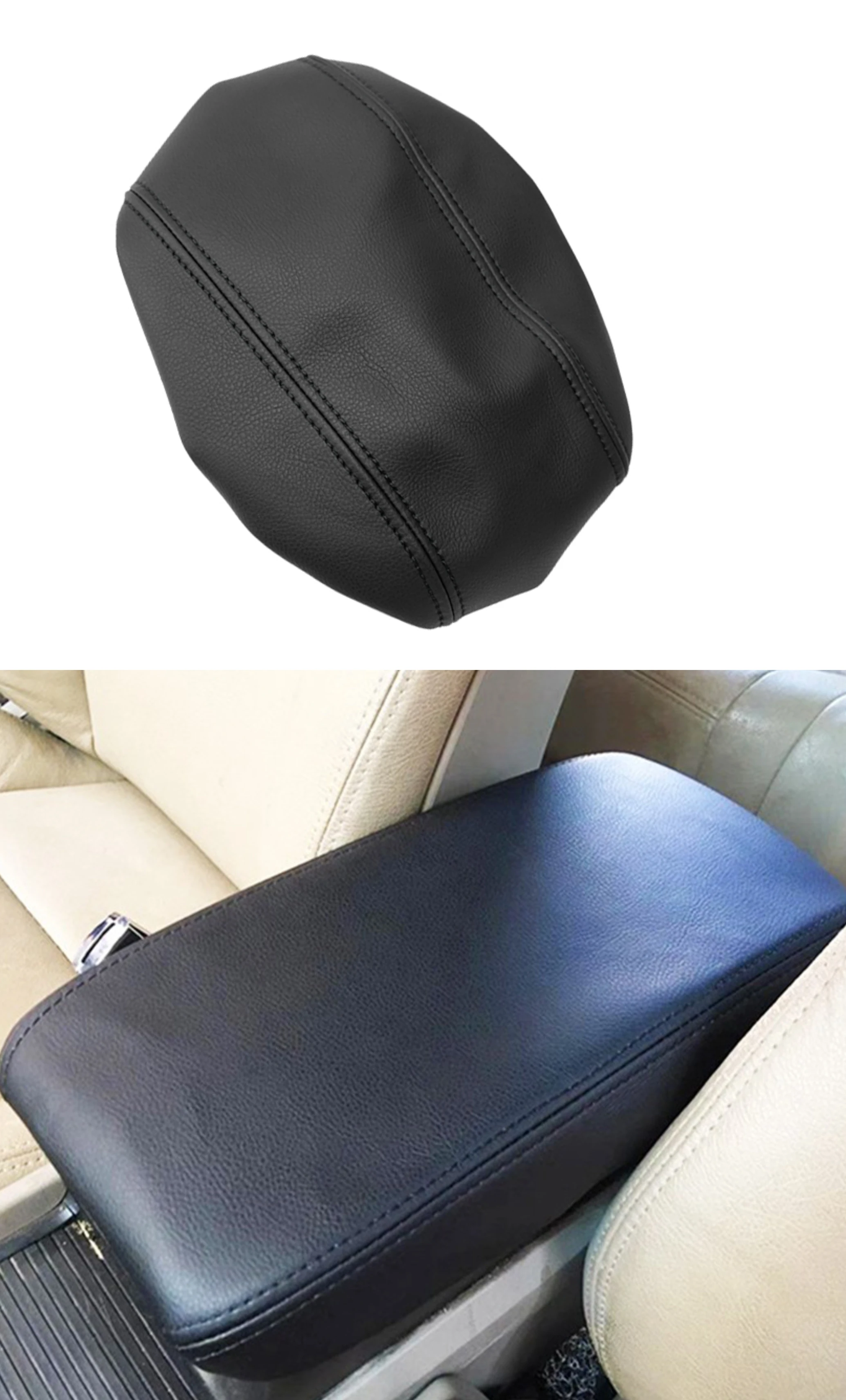

Microfiber Leather Interior Center Control Armrest Box Cover Trim For Honda Civic 8th Gen Sedan 2006 2007 2008 2009 2010 2011