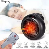 900 Вт мини-подключаемый электрический обогреватель для комнаты, регулируемый термостат, персональный обогреватель со светодиодным дисплеем для офисной комнаты в общежитии