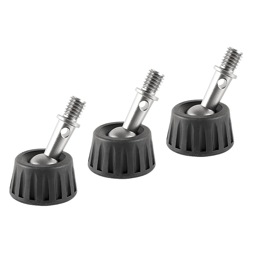 3/8" Screw Monopod Foot Pad Tripod Rock Feet Stand Mount 3Pcs/Lot Quick Release Non-slip Camera Photo Studio Accessories Adapter