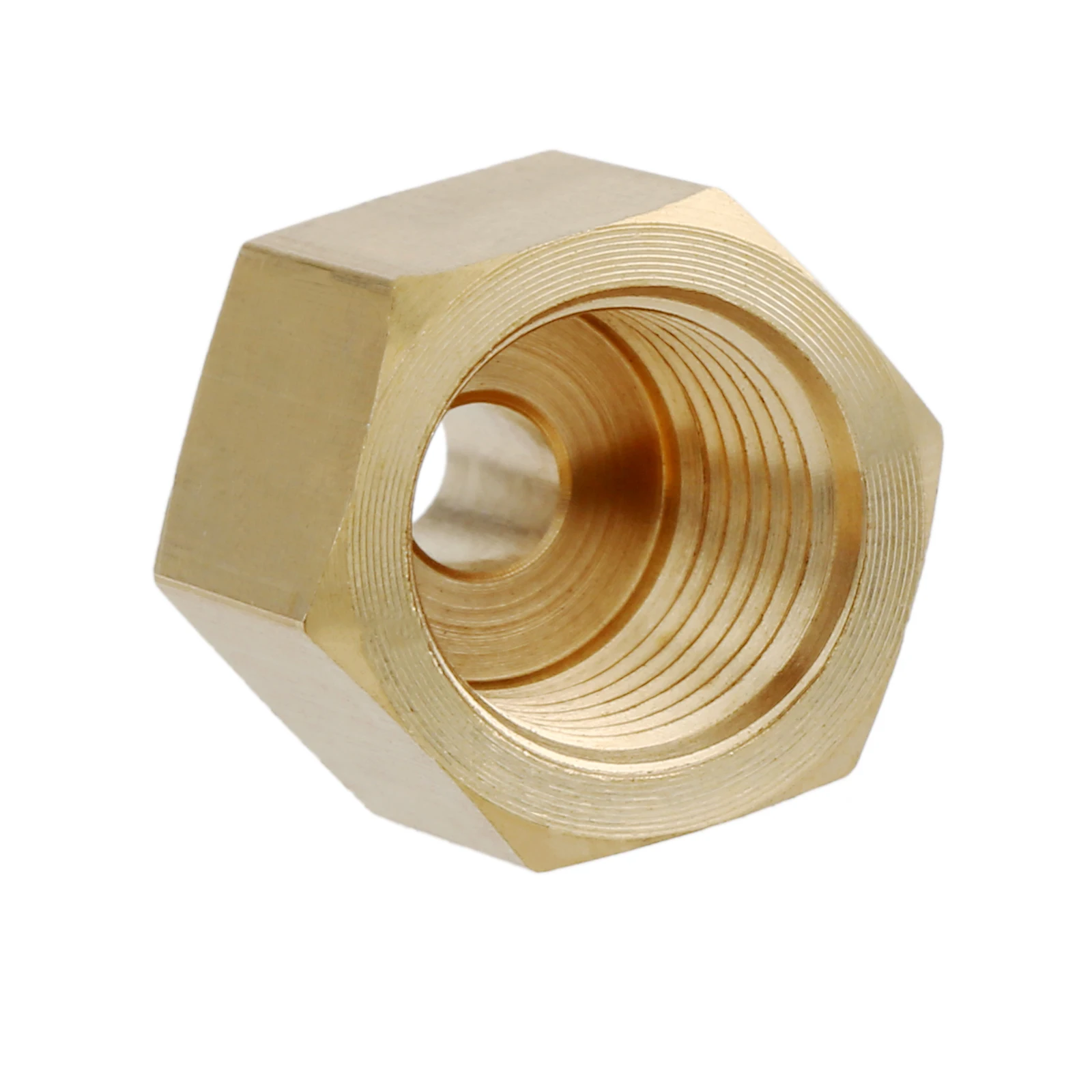 2pcs RV Propane Hose Adapter 1/4" Female Pipe NPT x 1/4" Inverted Male Flare（7/16-24UNF）for Propane Lines