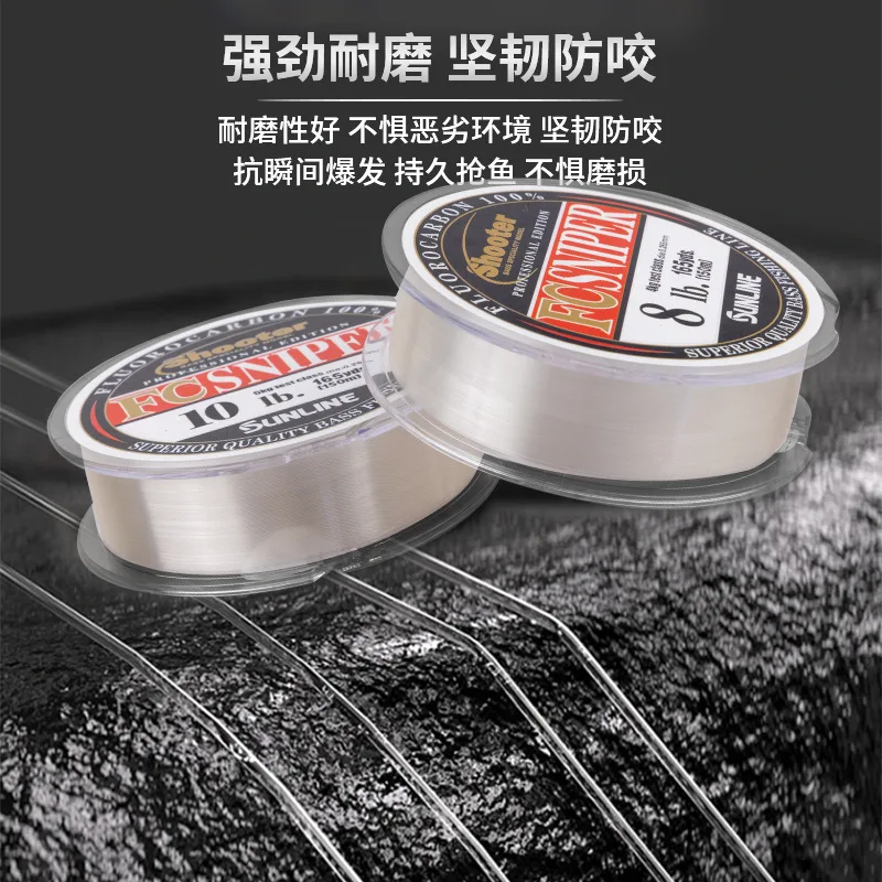 SUNLINE Shooter FC SNIPER FLUOROCARBON Fishing Line 3LB 30LB 150m Fishing Line