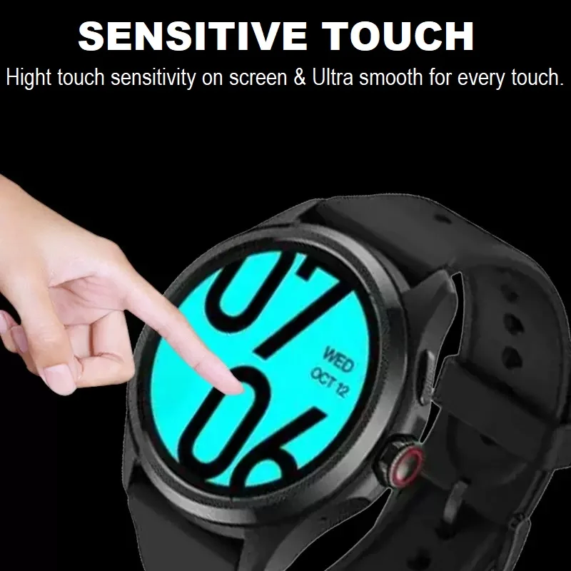 5-Pack Smart Watch Tempered Glass Screen Protector - HD Clear Protective Film