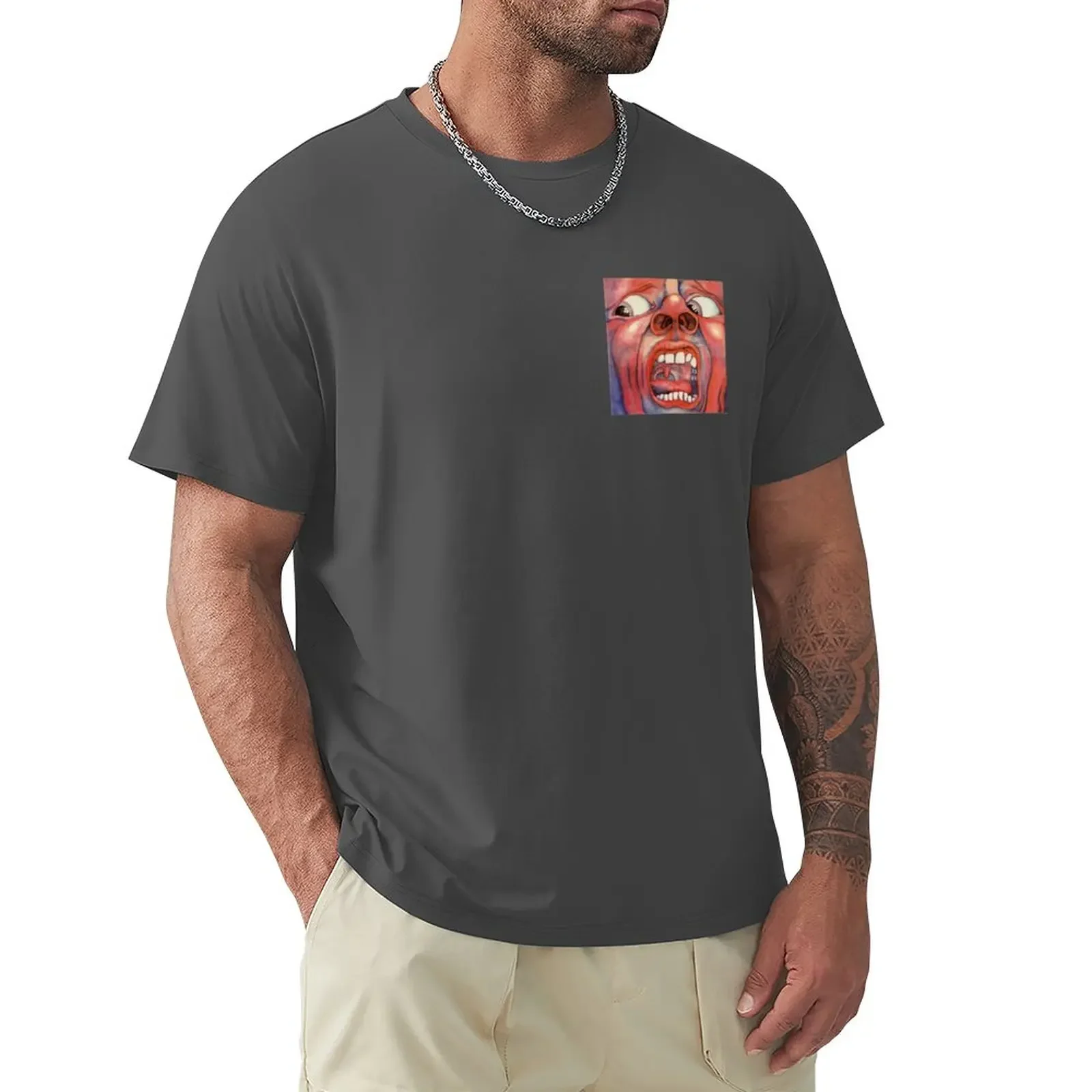 Corte Del Re Cremisi T-Shirt Funnys Sublime Mens Graphic T-Shirt Anime Cute Clothes Camicetta Mens Divertenti Magliette