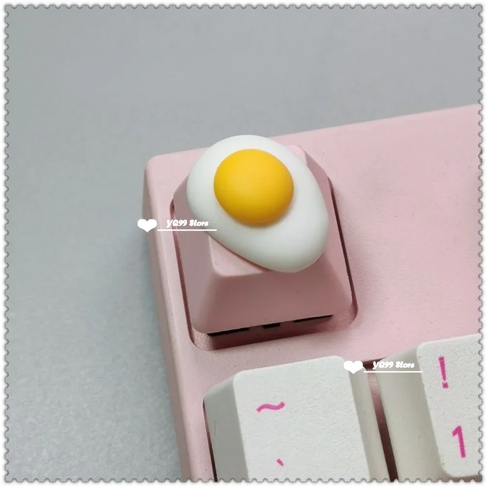Handmade Pink Cartoon Girl Artisan Keycap - Cute Gift