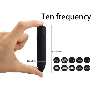 Bullet Vibrator Small Sexy Toys for Woman Protable Clitoris Anus Breast Massager for Female Strong Vibration Penis G Spot Shock 3