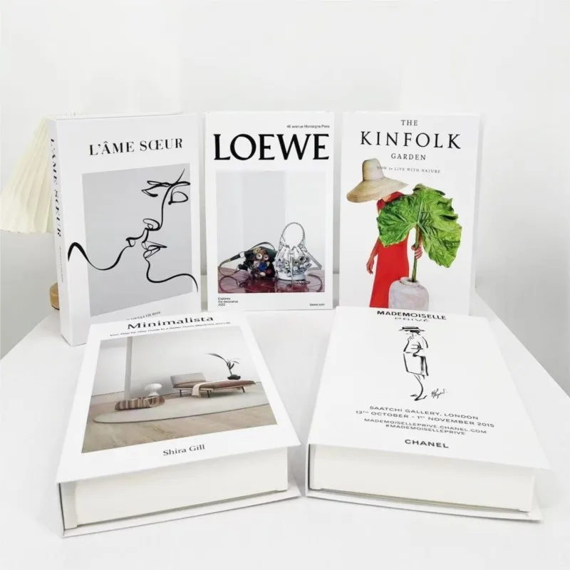 

Поддельные книги модные минималистичные современные Имитационные книги креативные журналы жизни настольные украшения фотография Реквизит ZE54