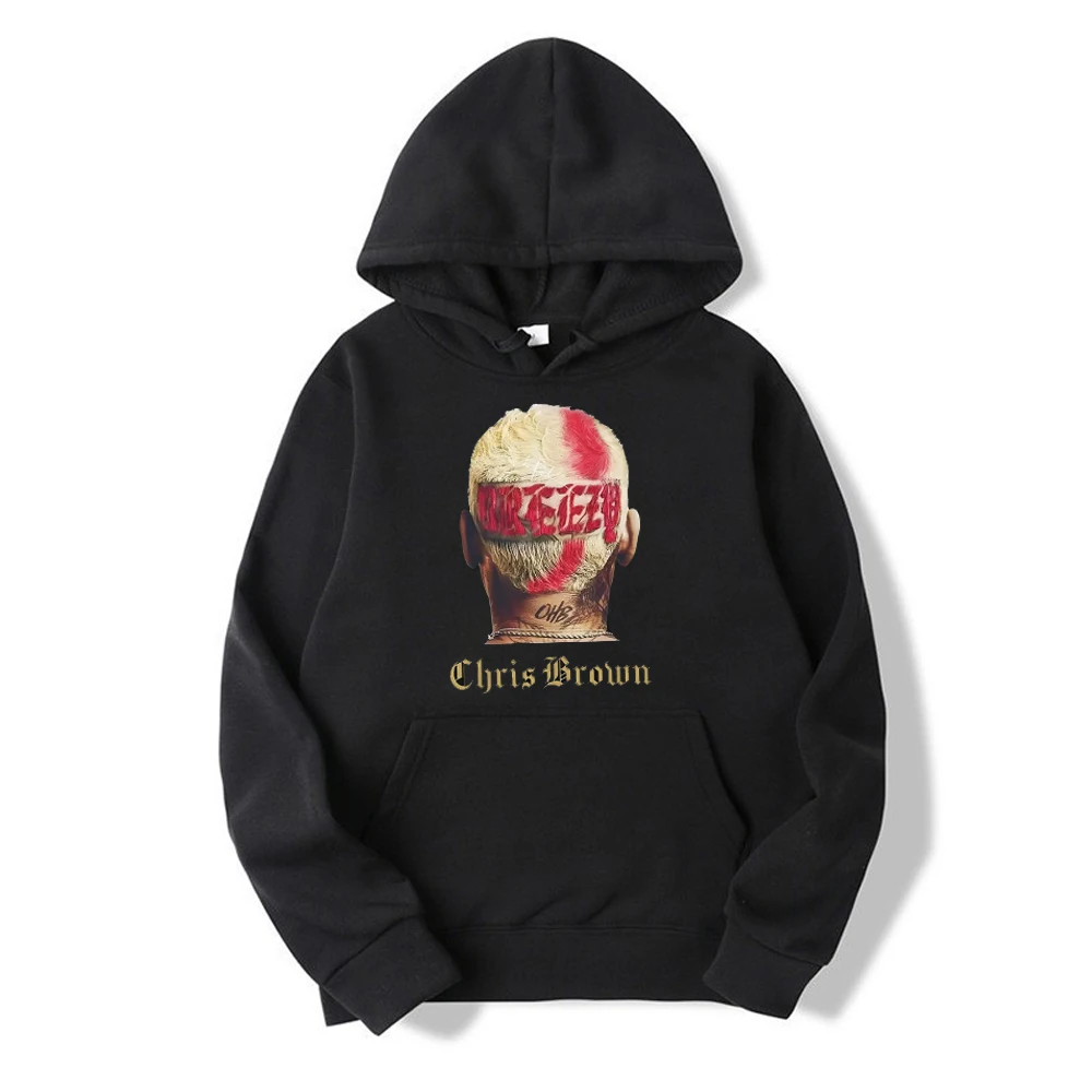 thumbnail image 1 of Sudadera con capucha de Chris Brown de la gira Under The Influence 2023 Sudadera con capucha Breezy Sudaderas de gran tamaño de rapero Sudadera con capucha de primavera y otoño, 1 of 5