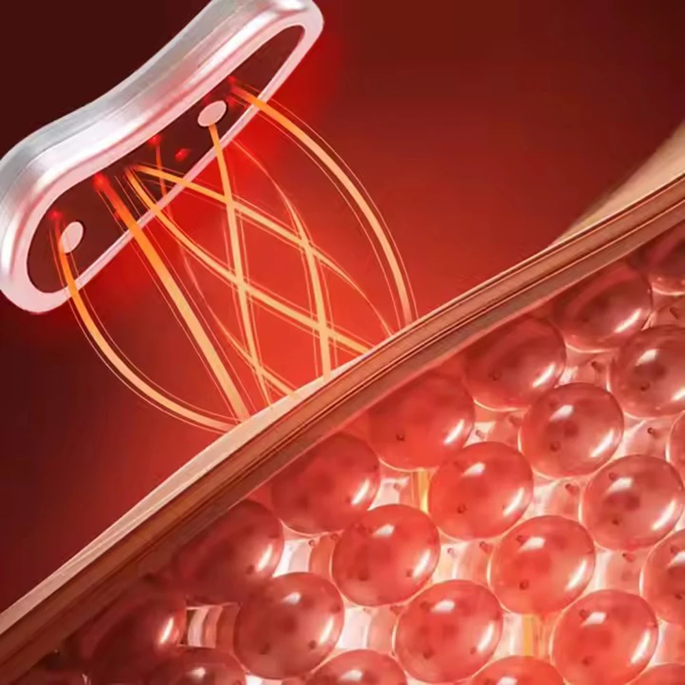 Led Red Light Eye Care Therapy EMS Pulse Micro-current Device Eye Massager To Relieve Fatigue For Treatment Under Eye Wrinkle