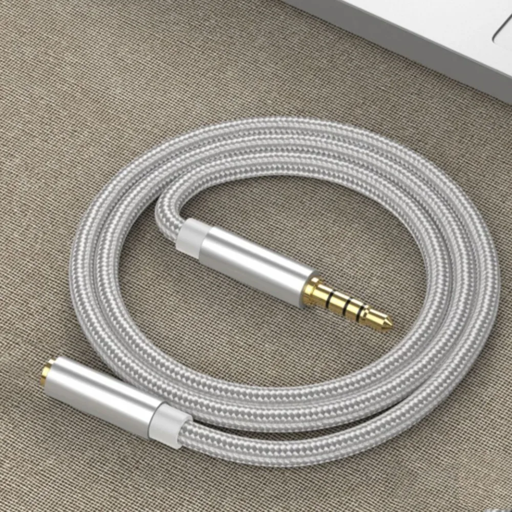 

Transmission Speaker Extender Cord 3.5mm Gold-Plated Audio AUX Cable Headphone Cord Data Connection Cable Audio Extension Cable