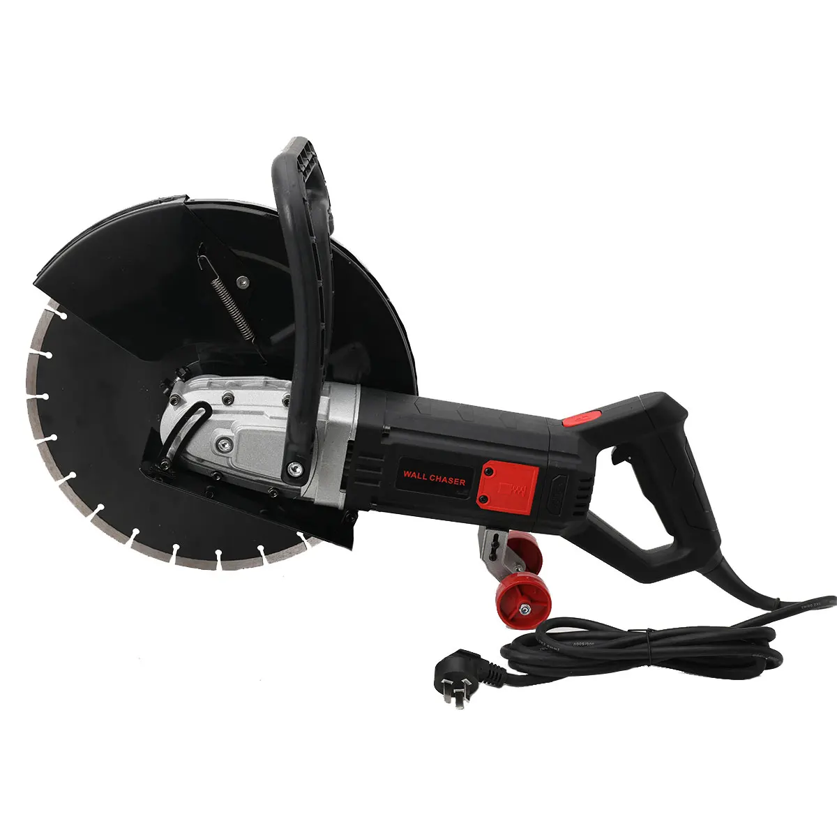 3200W High-power Saw Blade Slotting Cutter Machine-Carbon Steel Cover 220 Slip-Proof Handles Wall Cutting Machine for Electricia