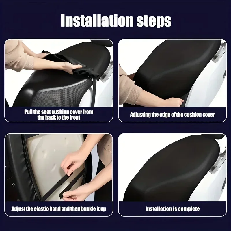 Waterproof Leather Motorcycle Seat Cover Protector