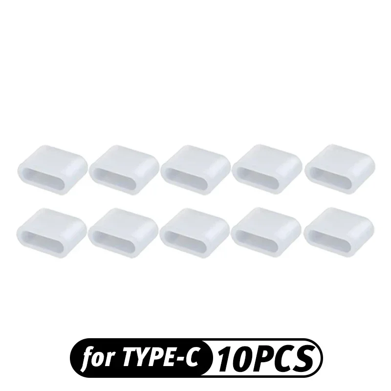 Transparent USB Type-C Dustproof Plug with Anti-Loss Rope