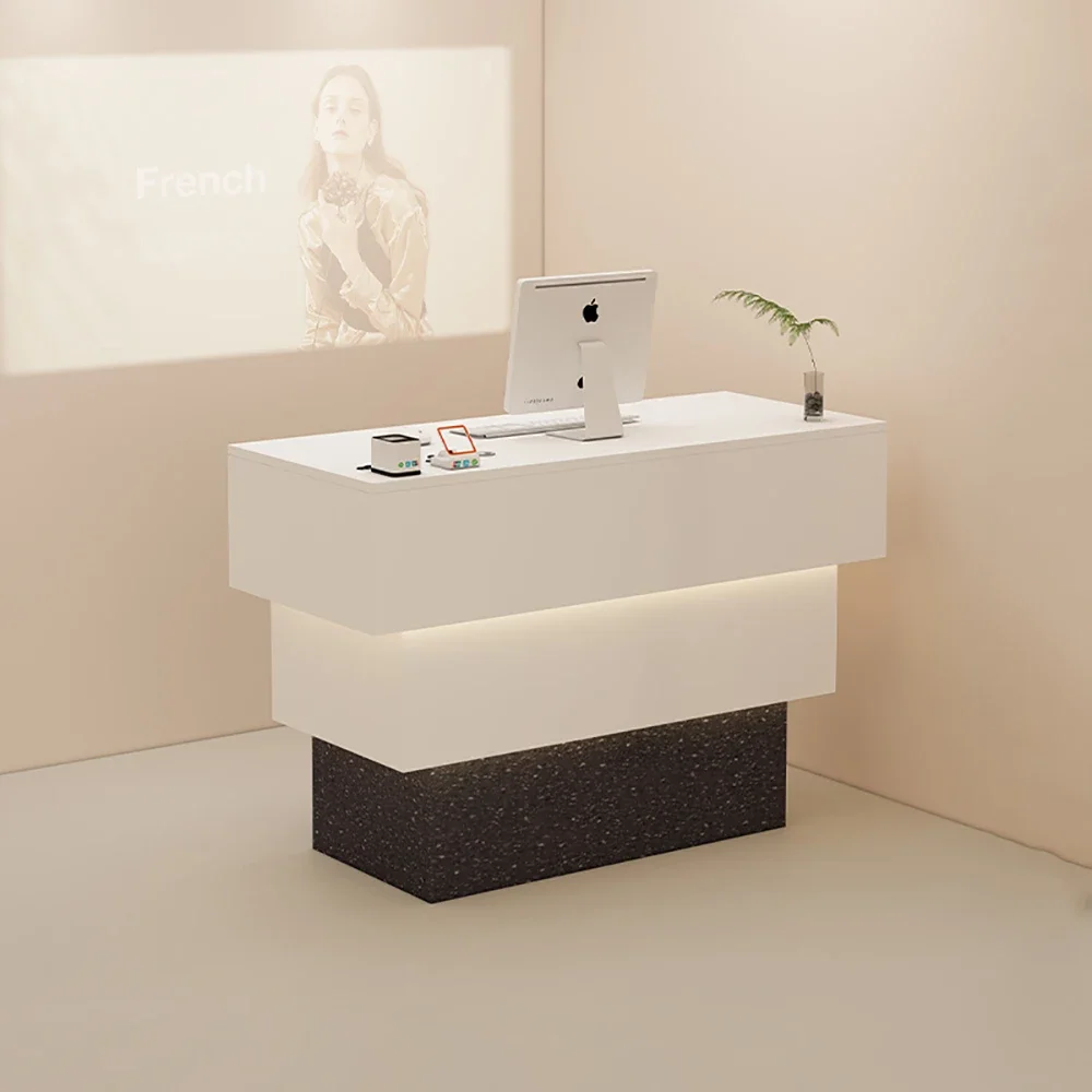 Office Supermarket Reception Desks Store Design Simple Style Front Desk Luxury Bar Counter Salon Mostrador Negocio Furniture