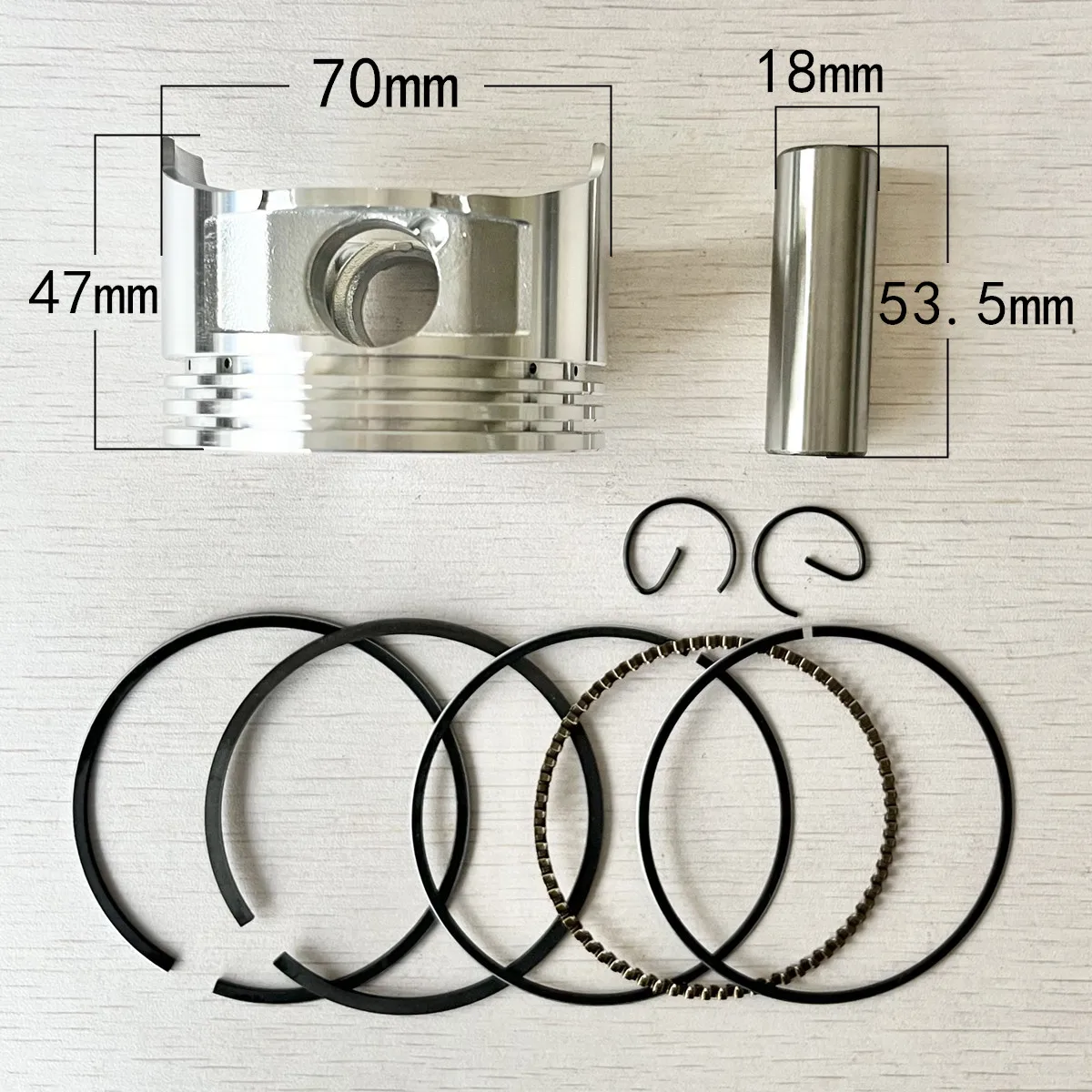 Piston Ring Set STD 77mm For Honda GX610 GX620 GXV610 20HP V-Twin Engines – Fits Generators