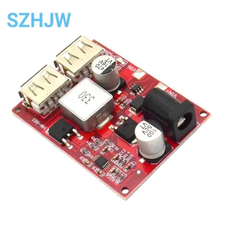 Lm2596 Lm2596S Dual Usb Dc-Dc 9V 12V 24V 36V A 5V 3A Step Down Buck Converter Board Caricabatteria Da Auto Modulo Di Alimentazione Solare