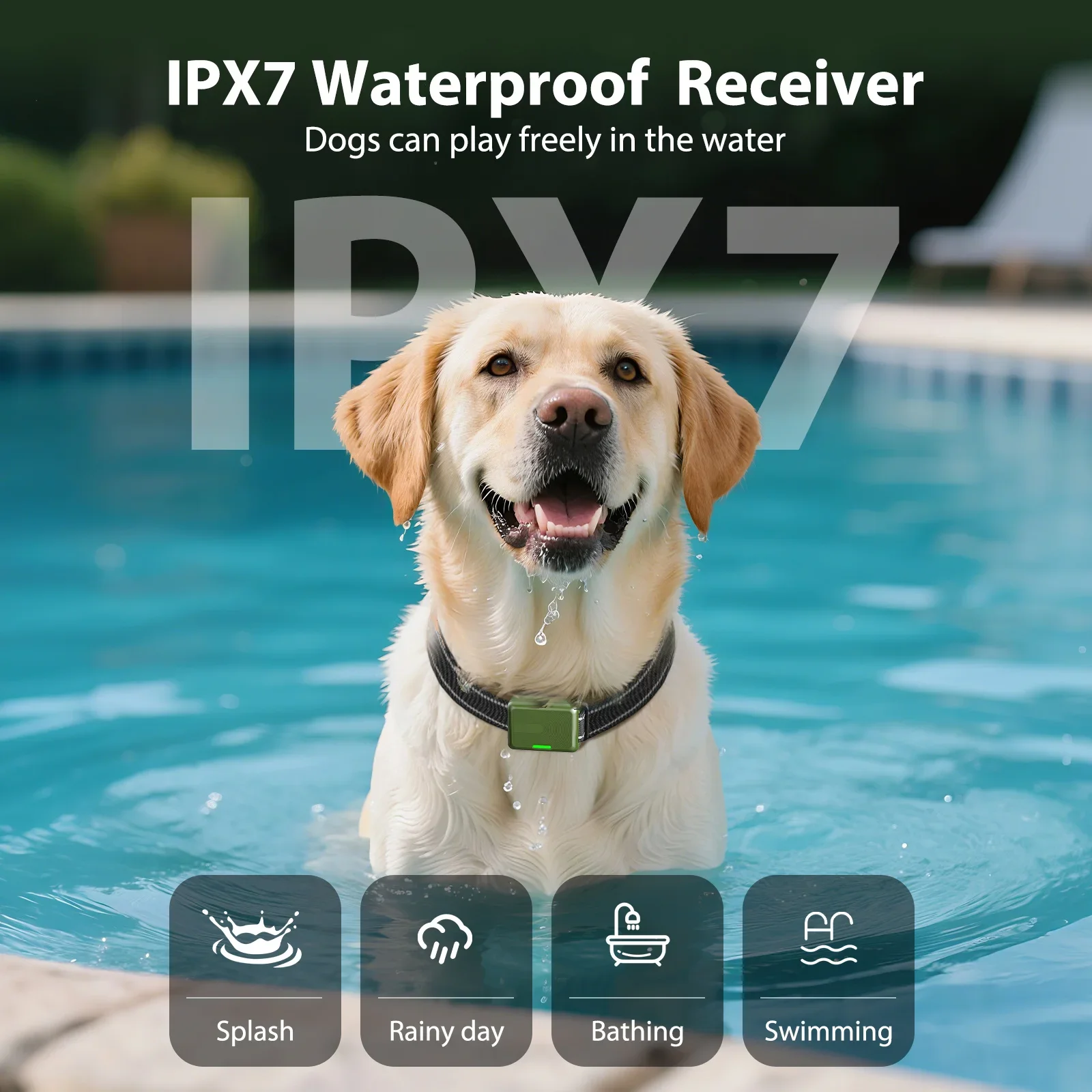 Waterproof Dog Training Collar With Remote And Lcd Display_voghion.com