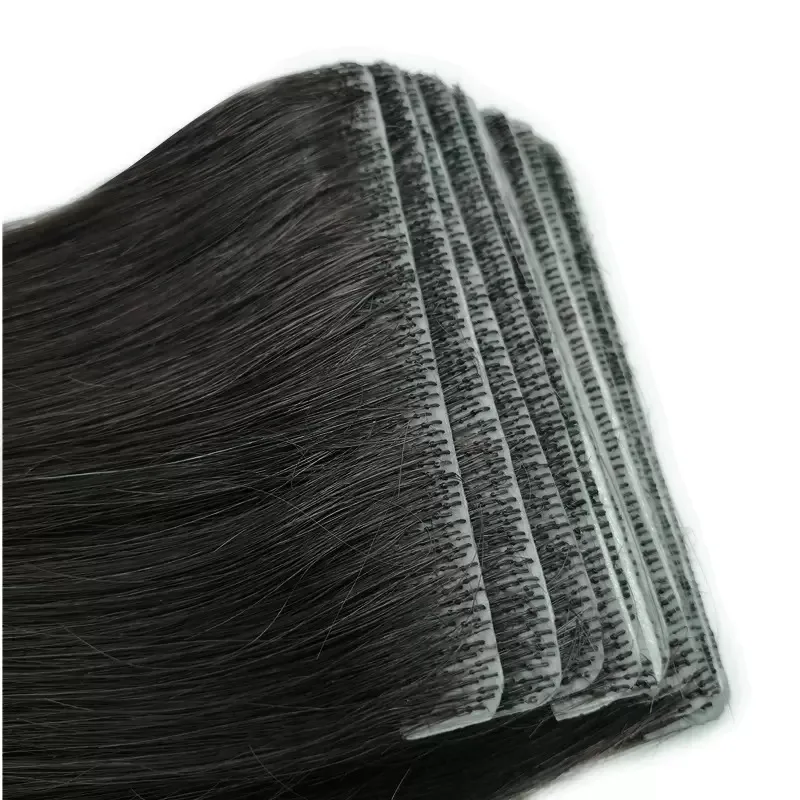20Pcs Injection Skin Hair Extensions Tape In Human Hair Pieces Pre Bonded Capsules Microlink Capsules Natural Straight
