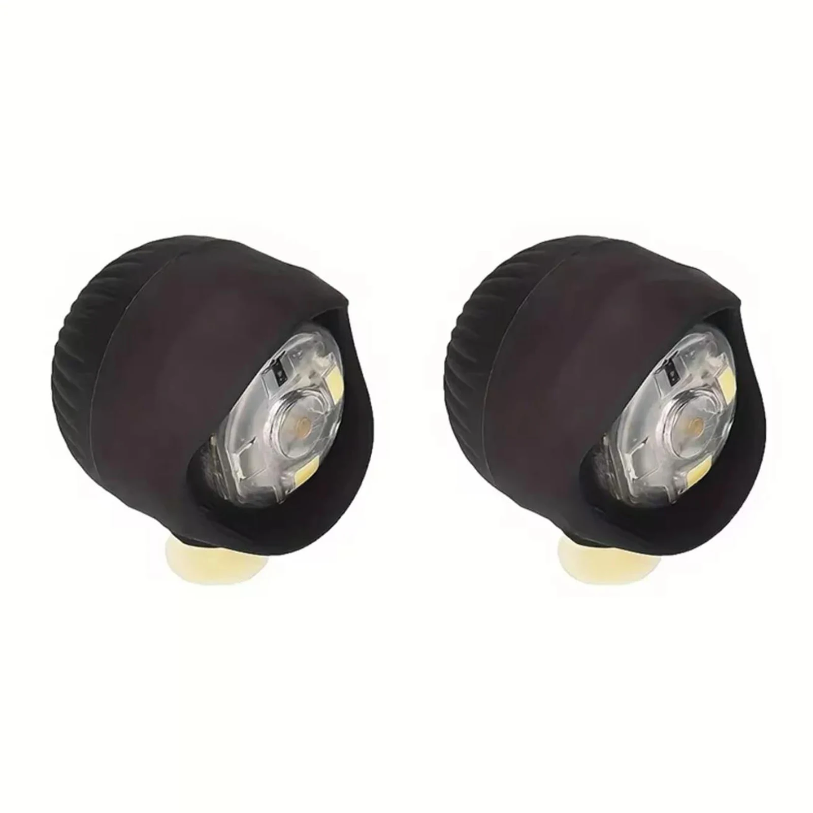 פנס קדמי לנעלי מערה 2 יחידות פנסים לקרוקס קלוגס פנס קדמי קל משקל עמיד למים להליכה בכלבים, טיולים וקמפינג