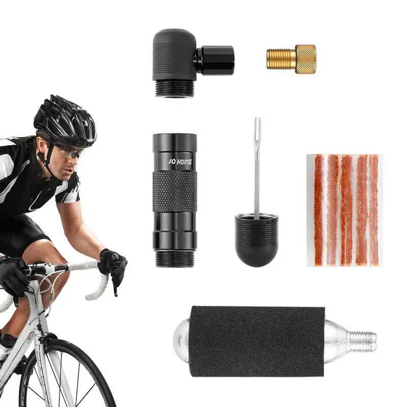 

Bike Co2 Inflator Aluminum Alloy Bicycle Pump With Co2 Cartridge Cycling Accessory Bike Tire Inflator For Mtb And Folding