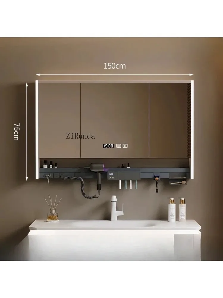 m Mirror Cabinet Smart Mirror Cabinet with Light Fog Removal Fashion Simple Home Furniture FYBC