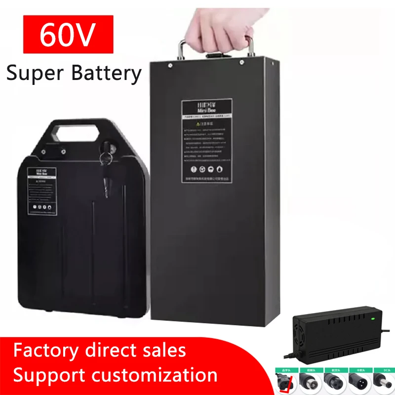 

Harley electric car lithium battery waterproof 18650 Battery 60V 20ah for two Wheel Foldable citycoco electric scooter bicycle