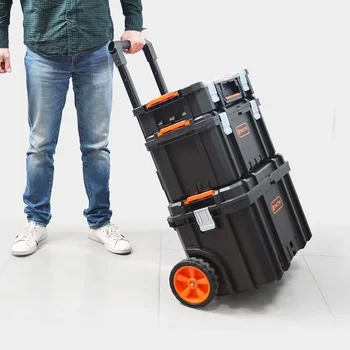 Scatole per attrezzi professionali per organizer Scatole per attrezzi di stoccaggio su ruote per custodia rigida per meccanico Strumenti per officina meccanica automobilistica