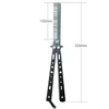 Foldable Comb Stainless Steel Practice Training Butterfly Knife Comb Beard Moustache Brushe Salon Hairdressing Styling Tool 5