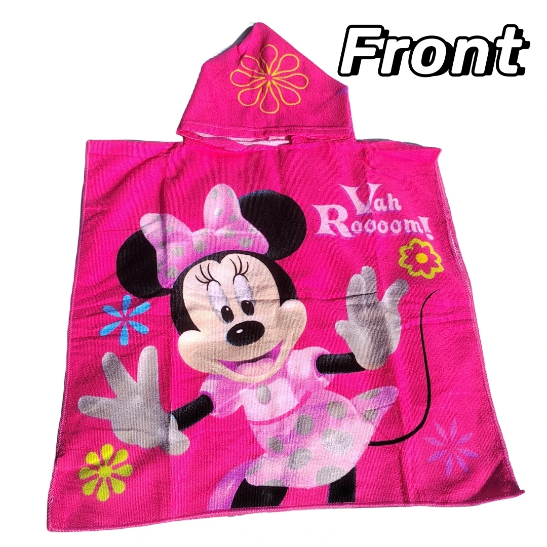 Disney New Fall/Winter Children's Hooded Soft Cotton Bathrobe Baby Bathrobe Boys Girls Cute cartoon animal Print pajamas Short