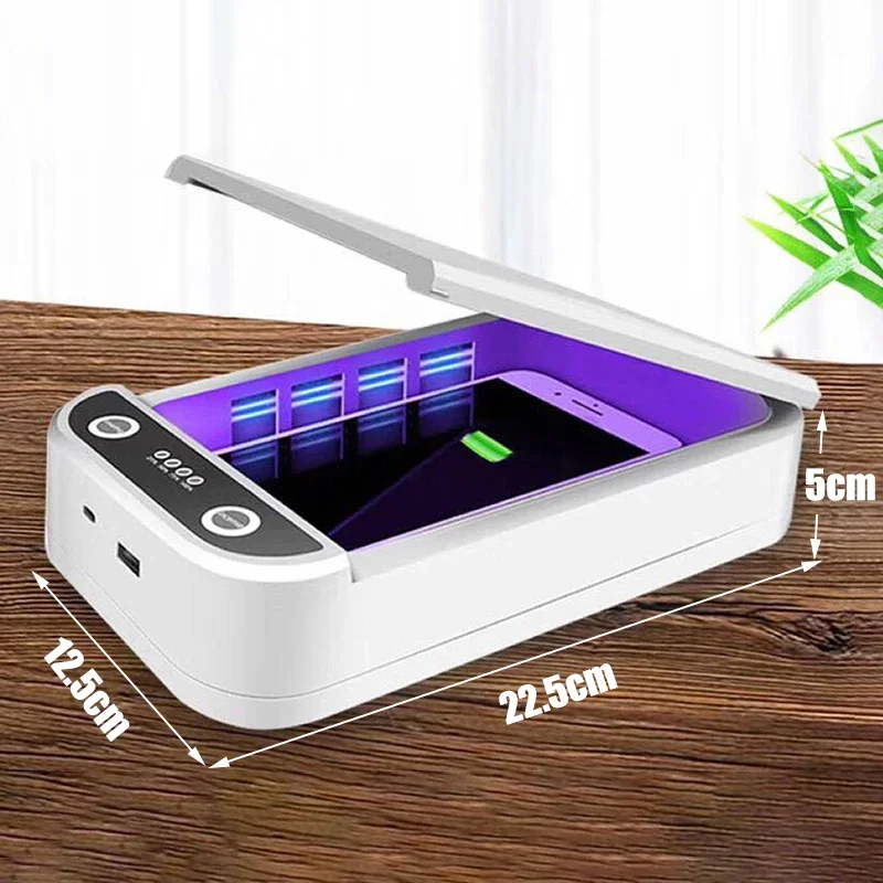 Disinfection Box UV 10w Multifunctional Mobile Phone Wireless Charger Disinfection Box Fully Sealed White Cleaning electric disinfection box mobile phone charger disinfection box