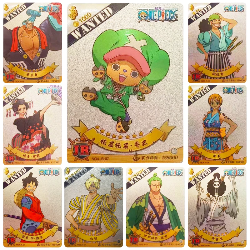 One Piece Jr Series Anime Characters Flash Card Collection, Nami, Nicoc. Tony, Chopper, Cartoon Toys, Christmas Gift