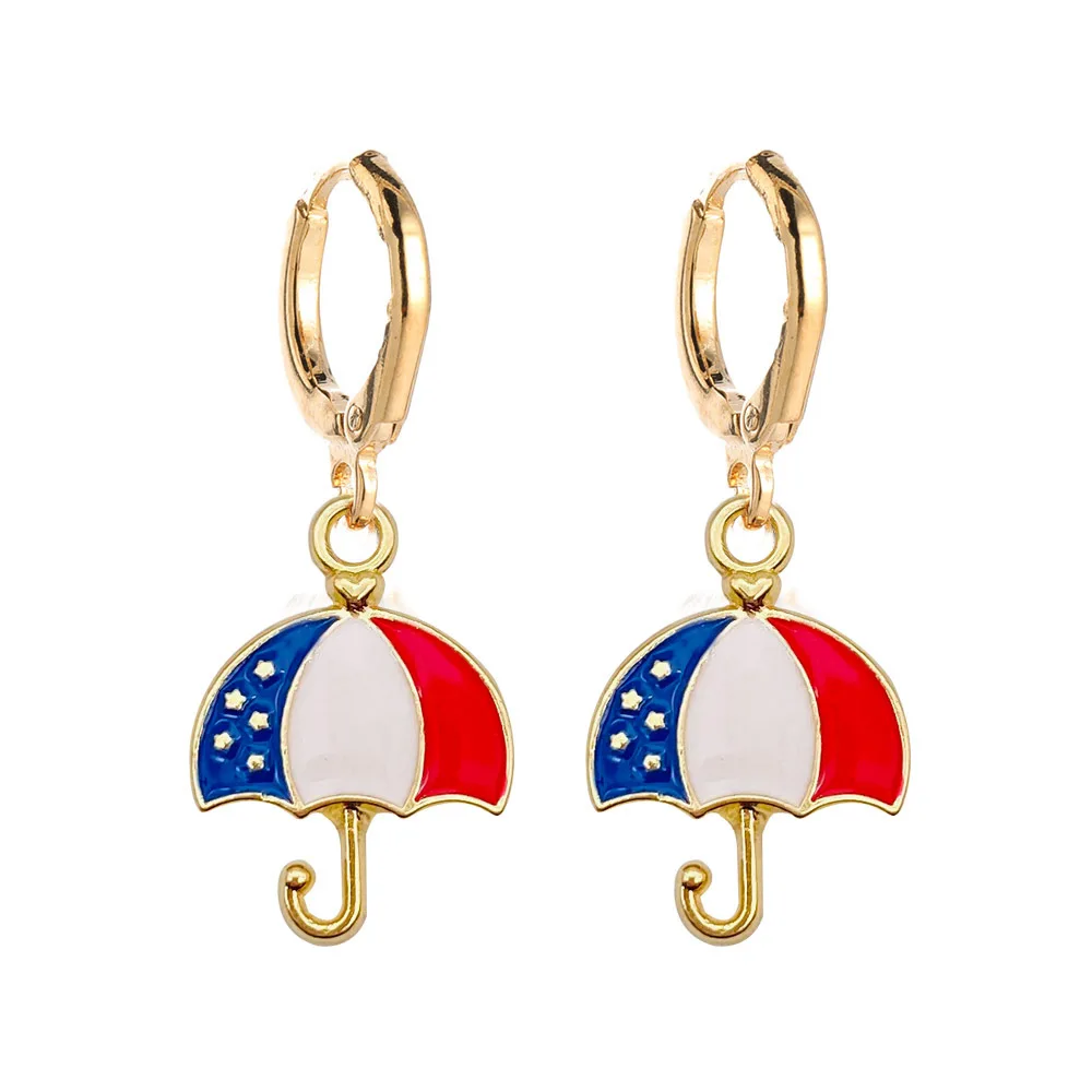 EARRINGS FAUX LEATHER, INDEPENDENCE DAY CROSS SUNFLOWER | Belle &  Minnie-Gifts