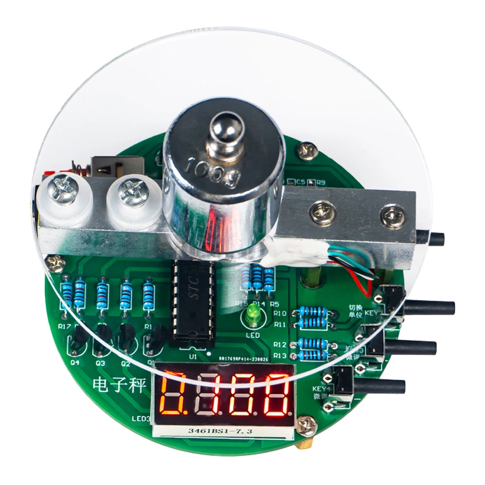 รูปสินค้า ชุดฝึกบัดกรีอิเล็กทรอนิกส์ 5V พร้อมจอแสดงผล HX711