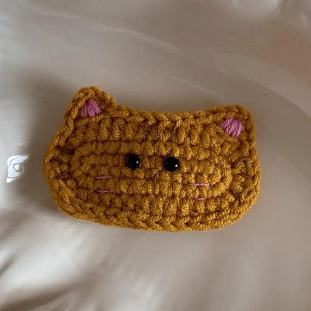 Animals Headwear Bouncy Dog Crochet Hair Clips Cat Cartoon Children's Hair Accessories Handmade Women's Side Clip Unisex