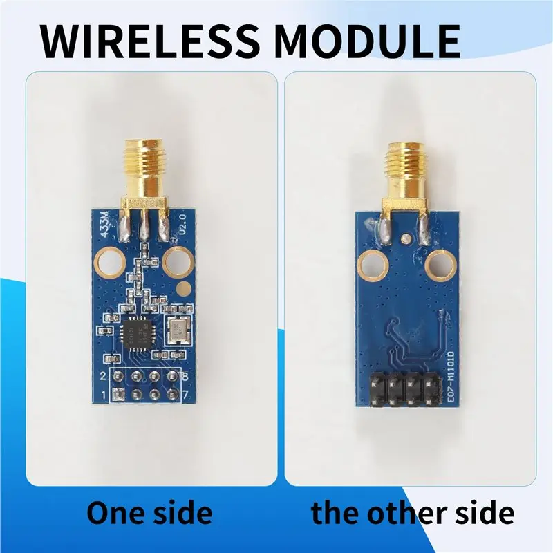 N82R CC1101 무선 모듈(SMA 안테나 포함) 433MHZ용 무선 트랜시버 모듈 신호 강화