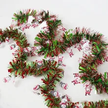 

New Christmas decorations snowman Santa Claus pendant 2 meters thick light top ribbon ribbon mexican decor confetti banner