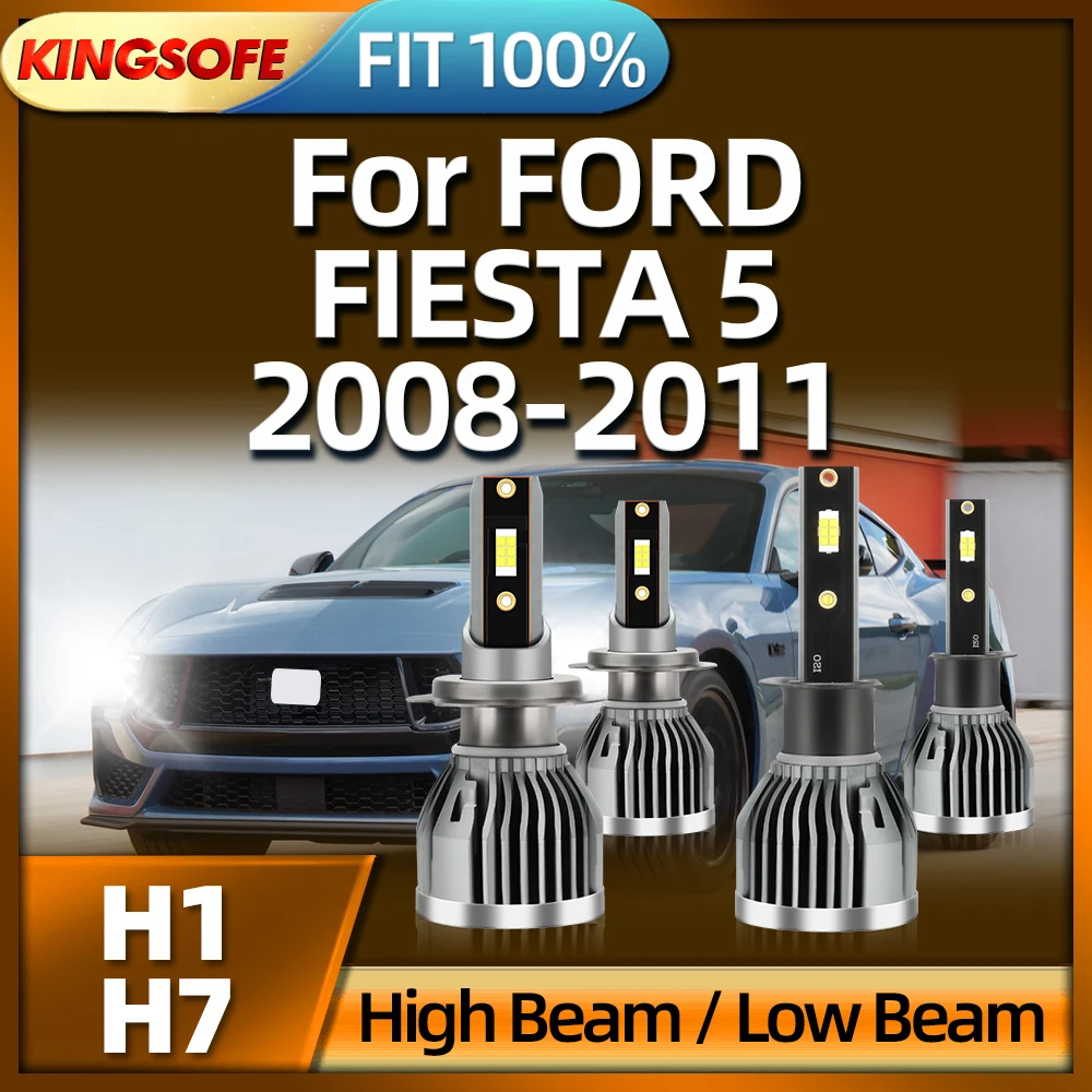 

KINGSOFE 110W H7 26000LM High Power Headlight H1 Led Lamp Car Bulb For FORD FIESTA 5 (JH JD) 2008 2009 2010 2011