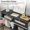 Rattan-Like Narrow Console Table with 2 Drawers, 31.5-Inch Sofa Table with Storage, for Hallway and Foyer 6
