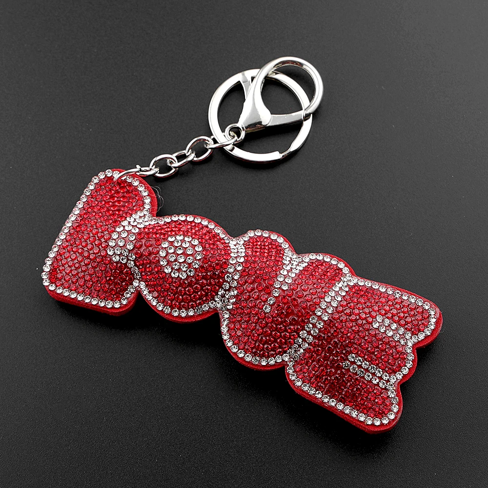 Liebesbrief-Schlüsselanhänger für Damen und Herren, vollständig mit Kristall-Strass besetzt, „Show U Love“, Geburtstagsgeschenk, Taschenanhänger, originelles Design, Schlüsselhalter, Schmuck