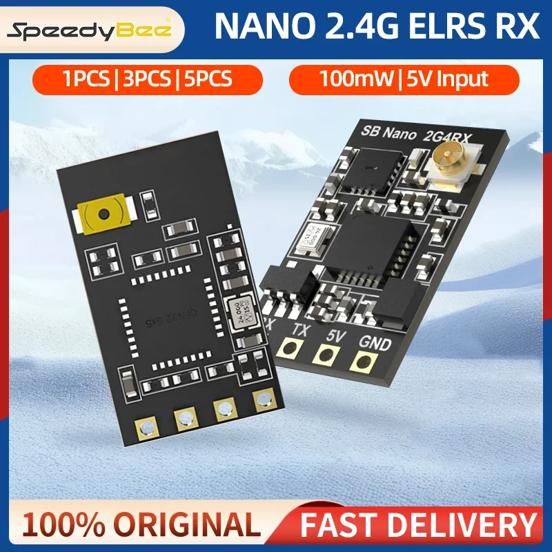 1/3/5PCS SpeedyBee Nano 2.4G ELRS Receiver 2.4GHz ExpressLRS RX For RC ...
