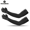 ROCKBROS Sport Arm Sleeve Glove 2 In 1 Breathable Elasticity Running Hiking Driving Sleeves Arms Warmer Glove For Sun Protection 1
