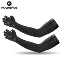 ROCKBROS Sport Arm Sleeve Glove 2 In 1 Breathable Elasticity Running Hiking Driving Sleeves Arms Warmer Glove For Sun Protection 1