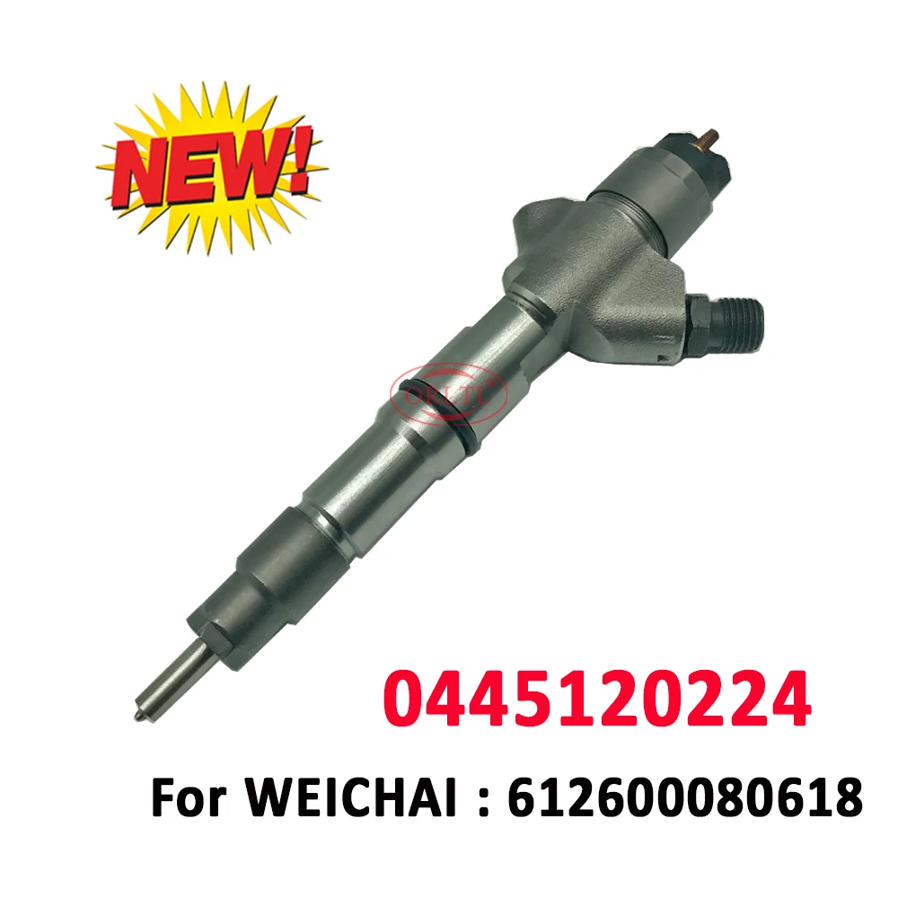 

ORLTL NEW 0 445 120 224 Auto Diesel Injector 0445 120 224 Fuel Injection 0445120224 for BOSCH WEICHAI WD10 612600080618