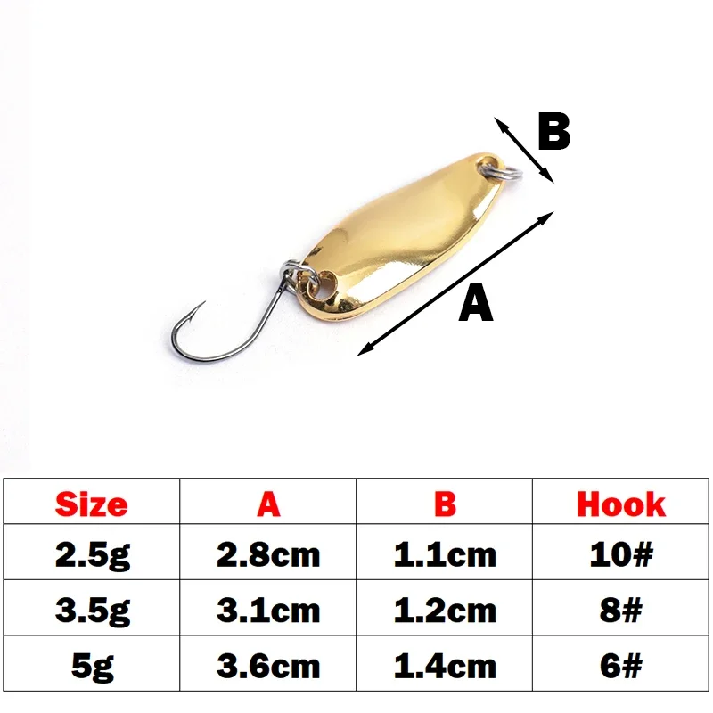 OUTKIT Premium Fishing Lure: Spoonbait Spinner with Sequins for Carp, Trout, and Bass